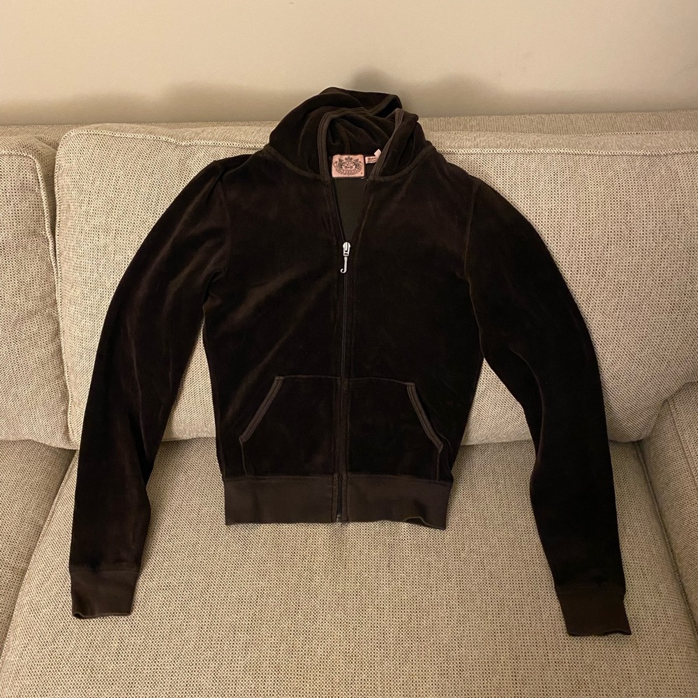 Women’s Juicy Couture Track Top in Brown (Size P)